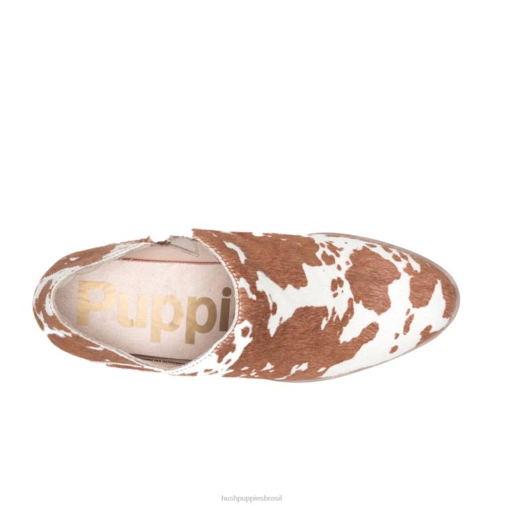 couro de impressão de vaca sienna shootie mulheres Hush Puppies bota ZZ6R186 - Image 7