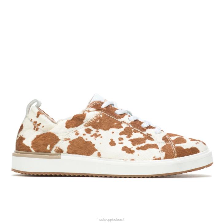 couro de impressão de vaca tênis ryann mulheres Hush Puppies tênis ZZ6R111 - Image 2