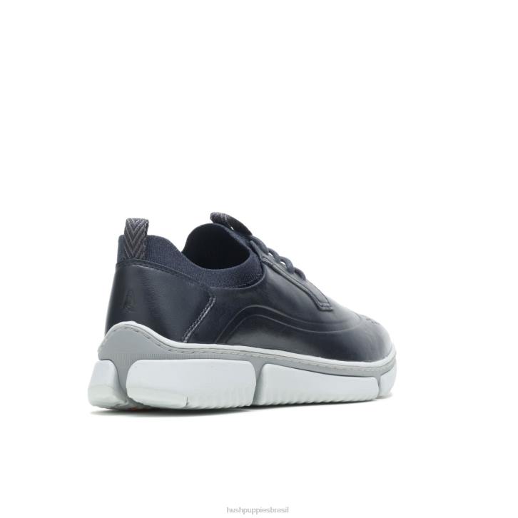 couro marinho Bennet ponta de asa oxford homens Hush Puppies Oxford ZZ6R298 - Image 4