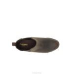 Couro Marrom bota chelsea hadley mulheres Hush Puppies bota ZZ6R152 - Image 6