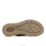 couro marrom escuro ativar sandália deslizante homens Hush Puppies sandália ZZ6R317 - Image 5