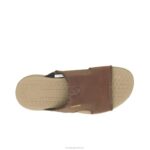 couro marrom escuro ativar sandália deslizante homens Hush Puppies sandália ZZ6R317 - Image 6