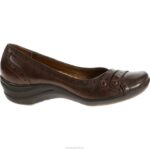 couro marrom escuro burlesco mulheres Hush Puppies sapatos casuais ZZ6R234 - Image 2