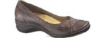 couro marrom escuro burlesco mulheres Hush Puppies sapatos casuais ZZ6R234 - Image 3