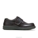couro marrom escuro gil homens Hush Puppies sapatos de caminhada ZZ6R356