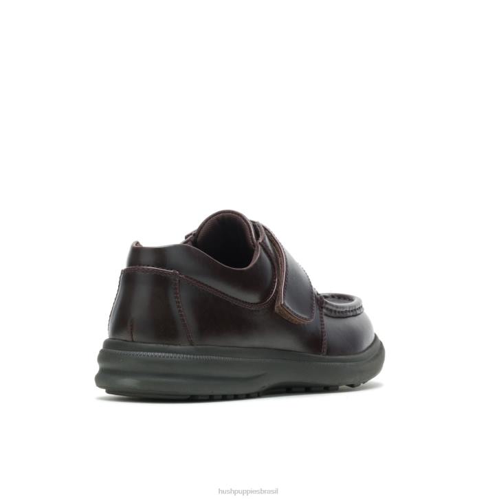 couro marrom escuro gil homens Hush Puppies sapatos de caminhada ZZ6R356 - Image 4