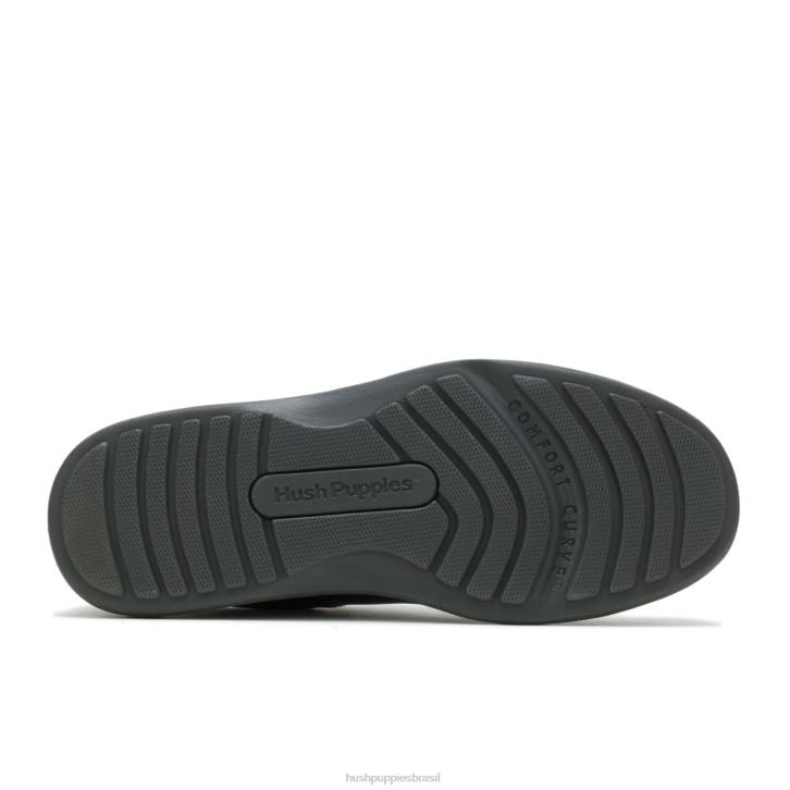 couro marrom escuro gil homens Hush Puppies sapatos de caminhada ZZ6R356 - Image 6