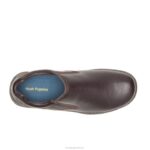 couro marrom escuro lunar ii homens Hush Puppies mocassim ZZ6R349 - Image 6