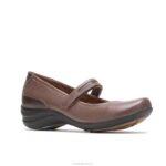 couro marrom escuro mary jane épica mulheres Hush Puppies sapatos casuais ZZ6R229 - Image 3