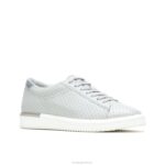 couro perf cinza vapor sapatilha sabine mulheres Hush Puppies tênis ZZ6R141 - Image 3