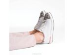 couro perf cinza vapor sapatilha sabine mulheres Hush Puppies tênis ZZ6R141 - Image 8