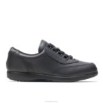 couro preto andador clássico mulheres Hush Puppies sapatos de caminhada ZZ6R235 - Image 2