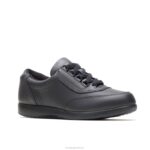 couro preto andador clássico mulheres Hush Puppies sapatos de caminhada ZZ6R235 - Image 3