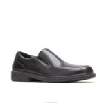 couro preto aproveitar homens Hush Puppies mocassim ZZ6R346 - Image 3