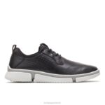 couro preto bennet bico liso oxford homens Hush Puppies Oxford ZZ6R297