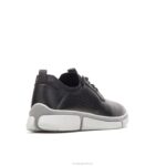 couro preto bennet bico liso oxford homens Hush Puppies Oxford ZZ6R297 - Image 4