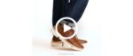 couro preto bennet bico liso oxford homens Hush Puppies Oxford ZZ6R297 - Image 7