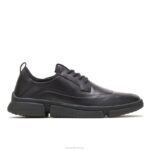 couro preto Bennet ponta de asa oxford homens Hush Puppies Oxford ZZ6R299 - Image 2