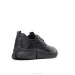 couro preto Bennet ponta de asa oxford homens Hush Puppies Oxford ZZ6R299 - Image 4