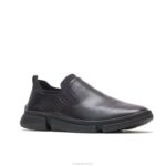 couro preto bennet sapatilha sem salto homens Hush Puppies Oxford ZZ6R284 - Image 3