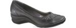 couro preto burlesco mulheres Hush Puppies sapatos casuais ZZ6R233 - Image 3