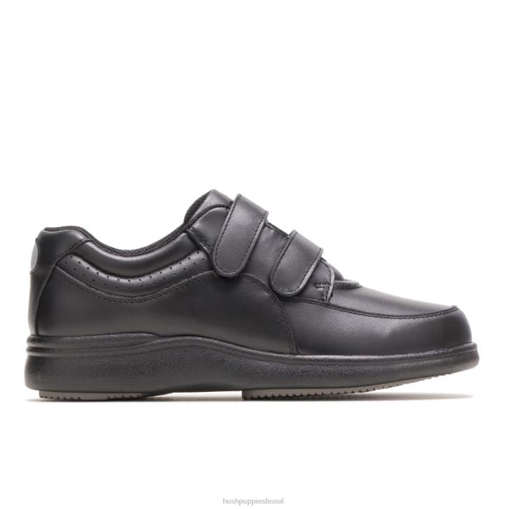 couro preto caminhante poderoso ii mulheres Hush Puppies sapatos de caminhada ZZ6R230 - Image 2