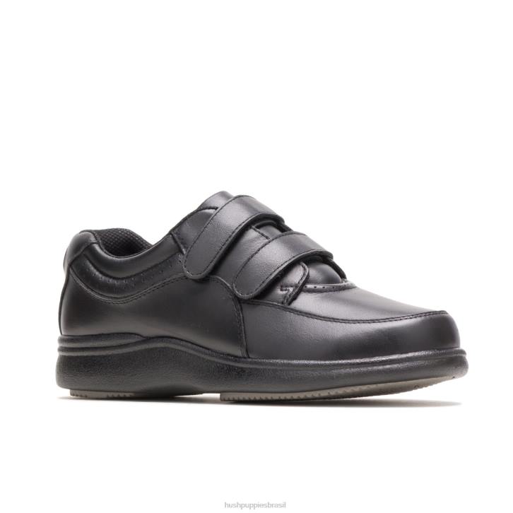 couro preto caminhante poderoso ii mulheres Hush Puppies sapatos de caminhada ZZ6R230 - Image 3