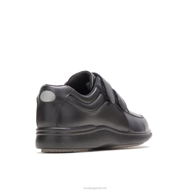couro preto caminhante poderoso ii mulheres Hush Puppies sapatos de caminhada ZZ6R230 - Image 4