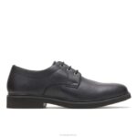 couro preto dedo do pé liso detroit oxford homens Hush Puppies Oxford ZZ6R296 - Image 2