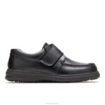 couro preto gil homens Hush Puppies sapatos de caminhada ZZ6R358 - Image 2