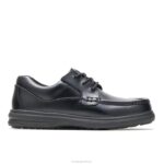couro preto gus homens Hush Puppies sapatos de caminhada ZZ6R359 - Image 2