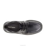 couro preto gus homens Hush Puppies sapatos de caminhada ZZ6R359 - Image 7