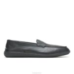 couro preto mocassim finley homens Hush Puppies mocassim ZZ6R315 - Image 2