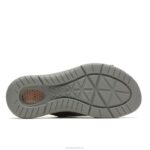 couro preto ousado ativar sandália deslizante homens Hush Puppies sandália ZZ6R319 - Image 5