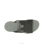 couro preto ousado ativar sandália deslizante homens Hush Puppies sandália ZZ6R319 - Image 6