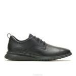 couro preto ousado avanço com cordões oxford homens Hush Puppies Oxford ZZ6R289 - Image 2
