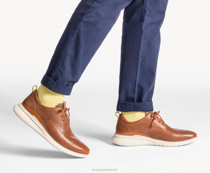 couro preto ousado avanço com cordões oxford homens Hush Puppies Oxford ZZ6R289 - Image 7