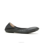 couro preto ousado balé casto plano 2 mulheres Hush Puppies balé plano ZZ6R73 - Image 4