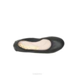 couro preto ousado balé casto plano 2 mulheres Hush Puppies balé plano ZZ6R73 - Image 7