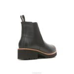 couro preto ousado bota amelia chelsea mulheres Hush Puppies bota ZZ6R161 - Image 4
