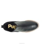 couro preto ousado bota amelia chelsea mulheres Hush Puppies bota ZZ6R161 - Image 6