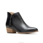 couro preto ousado bota de borla serra mulheres Hush Puppies bota ZZ6R158 - Image 3