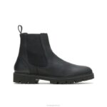 couro preto ousado bota jude chelsea homens Hush Puppies bota ZZ6R276 - Image 2