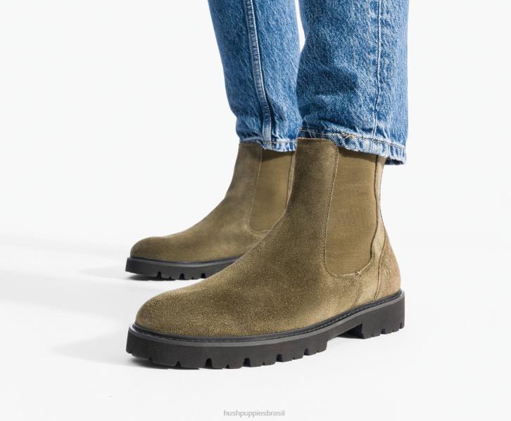 couro preto ousado bota jude chelsea homens Hush Puppies bota ZZ6R276 - Image 8