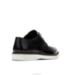 couro preto ousado everett ponta de asa oxford homens Hush Puppies Oxford ZZ6R286 - Image 5