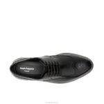 couro preto ousado everett ponta de asa oxford homens Hush Puppies Oxford ZZ6R286 - Image 7