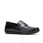 couro preto ousado mocassim juliano homens Hush Puppies mocassim ZZ6R306 - Image 3