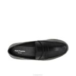 couro preto ousado mocassim juliano homens Hush Puppies mocassim ZZ6R306 - Image 6