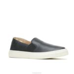couro preto ousado noelle escorregar mulheres Hush Puppies escorregar em ZZ6R74 - Image 3