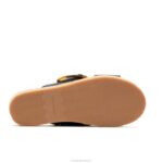 couro preto ousado sandália com fivela June mulheres Hush Puppies sandália ZZ6R1 - Image 5